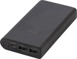 PC and ABS power bank with 7.500 mAh capacity