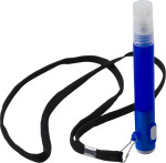 Lanyard with spray bottle and torch