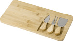 Tagliere per formaggi in bambù, incluso tre utensili Regina