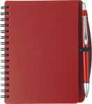 PP notebook with ballpen