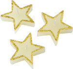 Three star-shaped candles Lorna