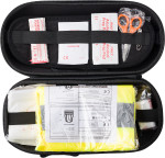 Car emergency first aid kit. Hazel